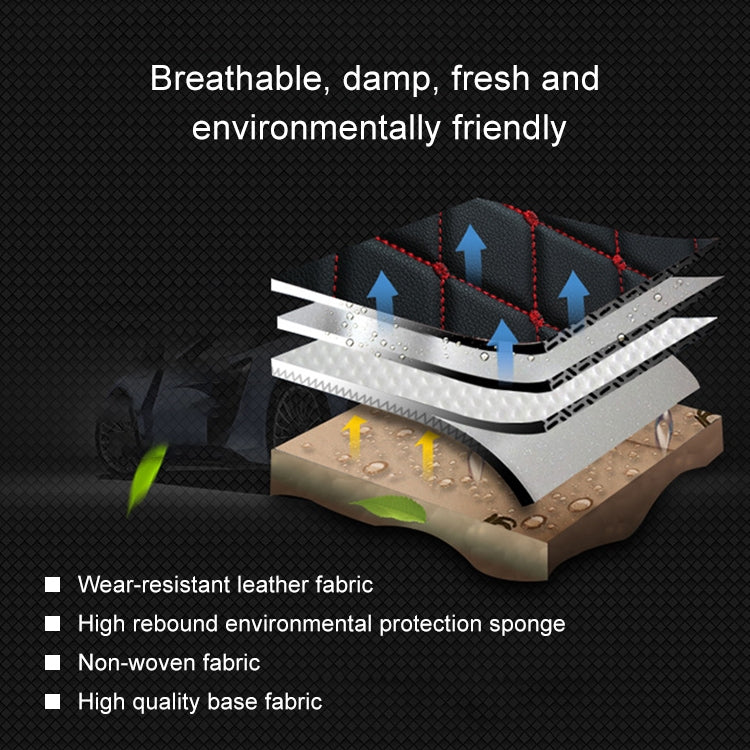 Car Leather Full Coverage Seat Cushion Cover, Standard Version, Only One Seat(Coffee) by buy2fix