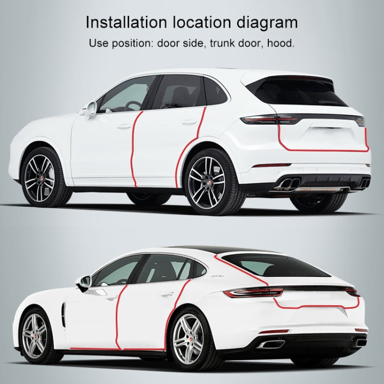 Universal Car Door Invisible Anti-collision Strip Protection Guards Trims Stickers Tape, Size: 5cm x 10m by buy2fix