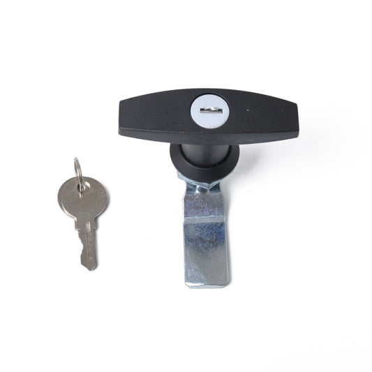 2 PCS Black T Shape Handle Paddle Entry Door Latch & Keys Tool Box Lock for Trailer / Yacht / Truck - Locks & Hasps by buy2fix | Online Shopping UK | buy2fix
