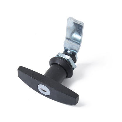 T Shape Handle Paddle Entry Door Latch & Keys Tool Box Lock for Trailer / Yacht / Truck (Black) - Locks & Hasps by buy2fix | Online Shopping UK | buy2fix