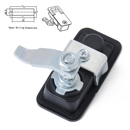 Adjustable Black Paddle Entry Door Latch & Keys Tool Box Lock for Trailer / Yacht / Truck - Locks & Hasps by buy2fix | Online Shopping UK | buy2fix