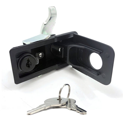 Adjustable Black Paddle Entry Door Latch & Keys Tool Box Lock for Trailer / Yacht / Truck - Locks & Hasps by buy2fix | Online Shopping UK | buy2fix