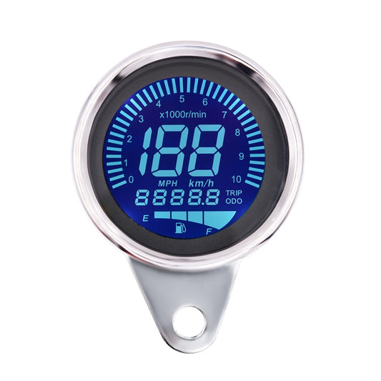 Motorcycle Multi-functional Modification Instrumentation Motorcycle Odometer Speedometer Tachometer Oil Gauge(Silver) - Electrical Instruments by buy2fix | Online Shopping UK | buy2fix