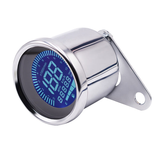Motorcycle Multi-functional Modification Instrumentation Motorcycle Odometer Speedometer Tachometer Oil Gauge(Silver) - Electrical Instruments by buy2fix | Online Shopping UK | buy2fix
