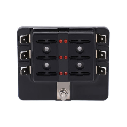 1 in 6 Out Fuse Box PC Terminal Block Fuse Holder Kits with LED Warning Indicator for Auto Car Truck Boat - Fuse by buy2fix | Online Shopping UK | buy2fix