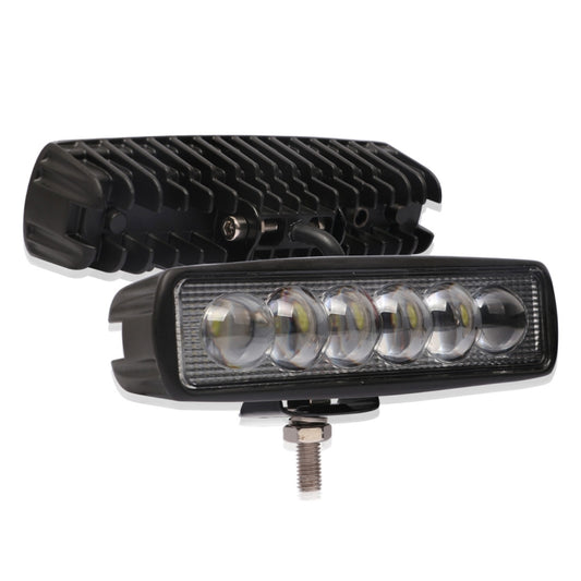 6 inch 18W 6000K IP68 8D Car Boat Marine Work Lights Spotlight LED Bulbs, DC 10-30V (White Light) - Work Lights by buy2fix | Online Shopping UK | buy2fix
