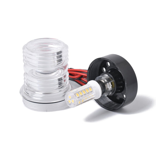 DC 12V 2.5W Marine Boat Yacht Stern Anchor LED Navigation Light All Round 360 Degree White Light - Marine Accessories & Parts by buy2fix | Online Shopping UK | buy2fix