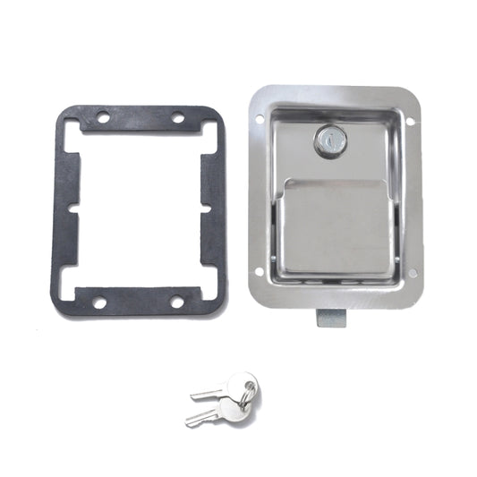Stainless Steel Tool Box Lock Paddle Latch & Keys for Trailer / Yacht / Truck - Locks & Hasps by buy2fix | Online Shopping UK | buy2fix