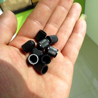200 PCS Black Tire valve Dust Rubber Cap For Bicycle And Car, Diameter: 10mm(Black) by buy2fix