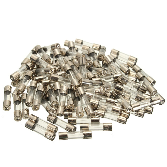 100 PCS 5 x 20mm Fuse Assorted Kits Glass Fuses Tube 0.2A 0.5A 1A 2A 3A 5A 8A 10A 15A 20A - Fuse by buy2fix | Online Shopping UK | buy2fix