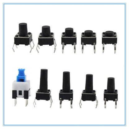 180 PCS Tactile Push Button Switch Kit Micro Switch by buy2fix
