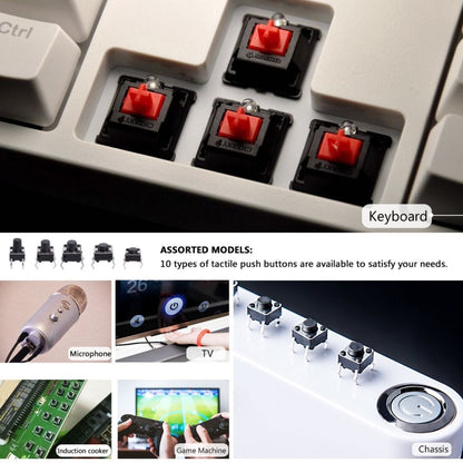 180 PCS Tactile Push Button Switch Kit Micro Switch by buy2fix