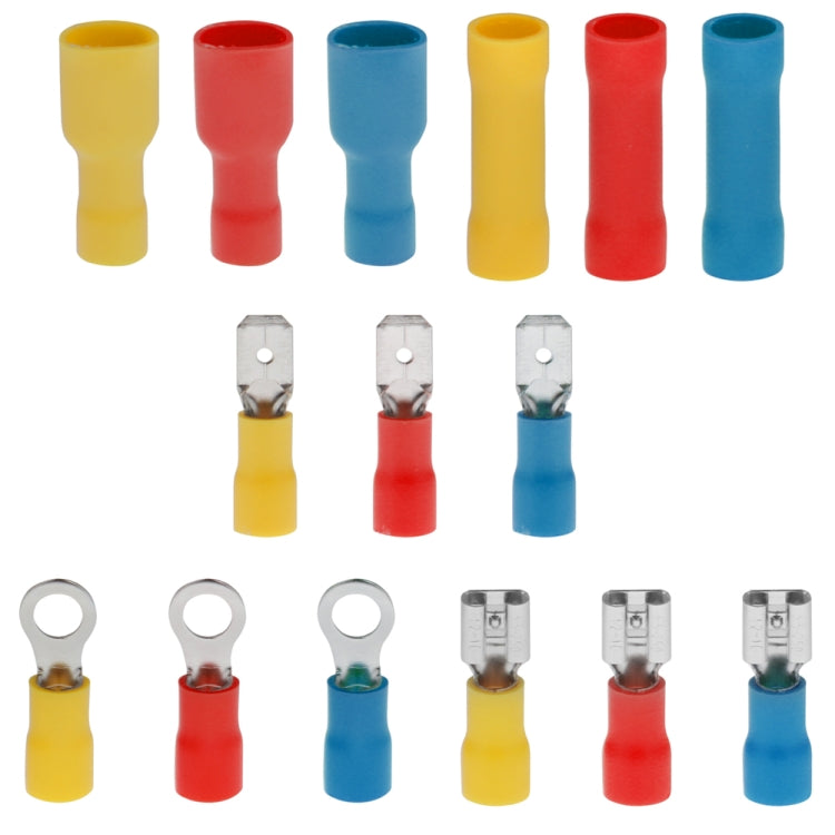 480 PCS Cold Press Electrical Insulated Terminals Crimp Connectors Assortment Kit - Booster Cable & Clip by buy2fix | Online Shopping UK | buy2fix
