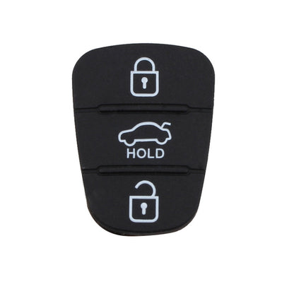 Replacement 3 Buttons Silicone Pad for Hyundai / Kia Car Key Shell, without Battery - Car Key Cases by buy2fix | Online Shopping UK | buy2fix