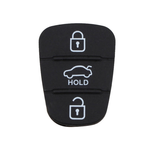 Replacement 3 Buttons Silicone Pad for Hyundai / Kia Car Key Shell, without Battery - Car Key Cases by buy2fix | Online Shopping UK | buy2fix