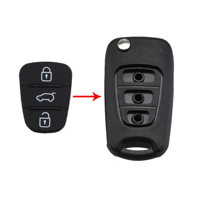 Replacement 3 Buttons Silicone Pad for Hyundai / Kia Car Key Shell, without Battery by buy2fix