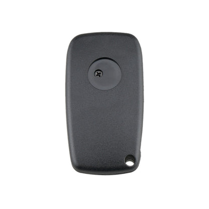For FIAT Car Keys Replacement 3 Buttons Car Key Case with Side Battery Holder (Black) by buy2fix