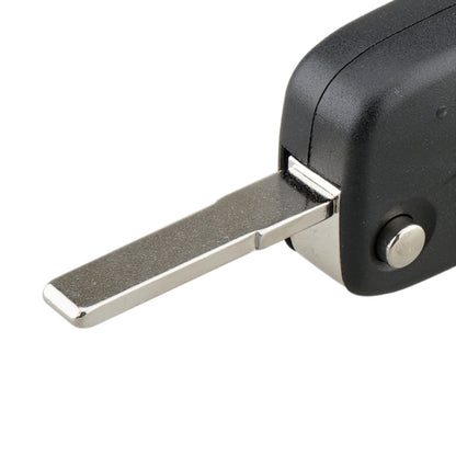 For FIAT Car Keys Replacement 3 Buttons Car Key Case with Side Battery Holder (Black) by buy2fix