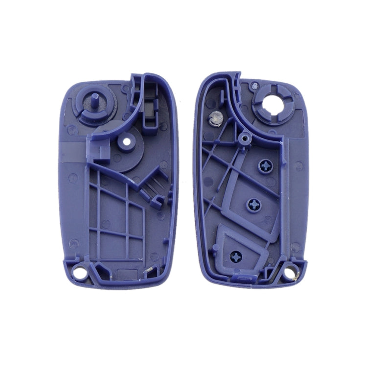 For FIAT Car Keys Replacement 3 Buttons Car Key Case with Side Battery Holder (Blue) by buy2fix