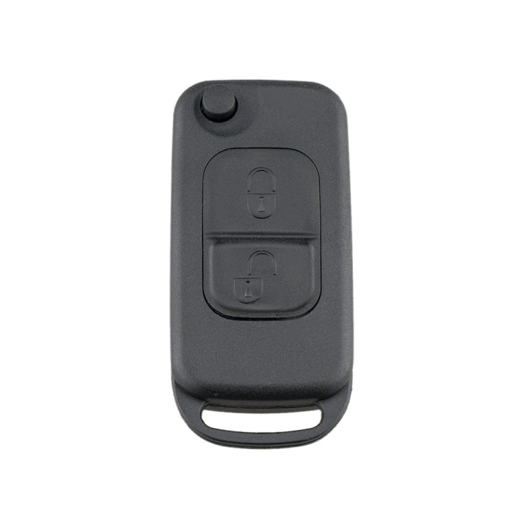 For Mercedes-Benz Car Keys Replacement 2 Buttons Car Key Case with Foldable Key Blade - Car Key Cases by buy2fix | Online Shopping UK | buy2fix