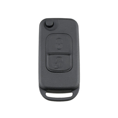 For Mercedes-Benz Car Keys Replacement 2 Buttons Car Key Case with Foldable Key Blade - Car Key Cases by buy2fix | Online Shopping UK | buy2fix