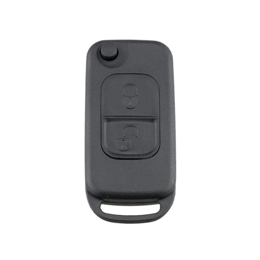 For Mercedes-Benz Car Keys Replacement 2 Buttons Car Key Case with Foldable Key Blade - Car Key Cases by buy2fix | Online Shopping UK | buy2fix