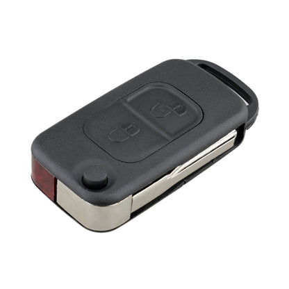 For Mercedes-Benz Car Keys Replacement 2 Buttons Car Key Case with Foldable Key Blade - Car Key Cases by buy2fix | Online Shopping UK | buy2fix