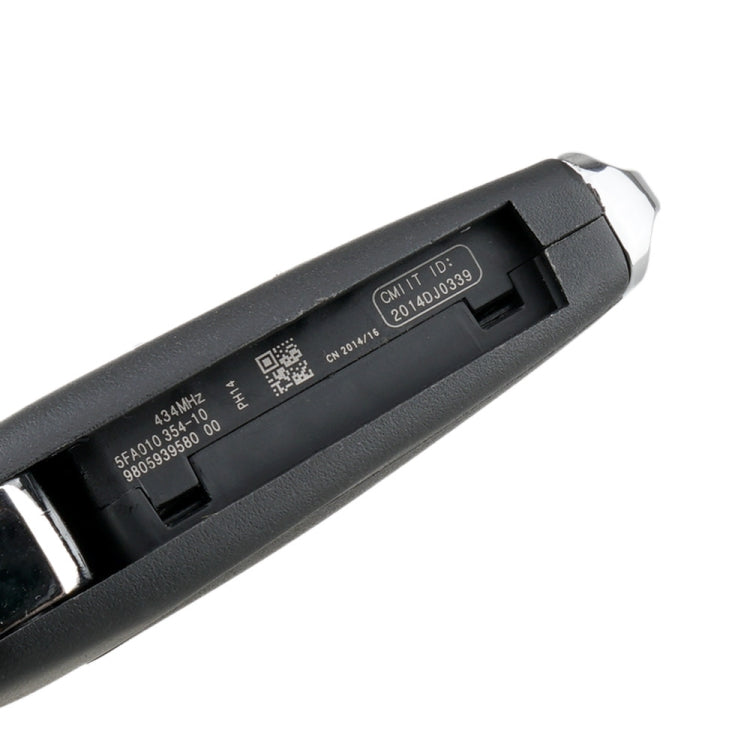 For PEUGEOT Car Keys Replacement 2 Buttons Car Key Case with Holder, without Grooved by buy2fix