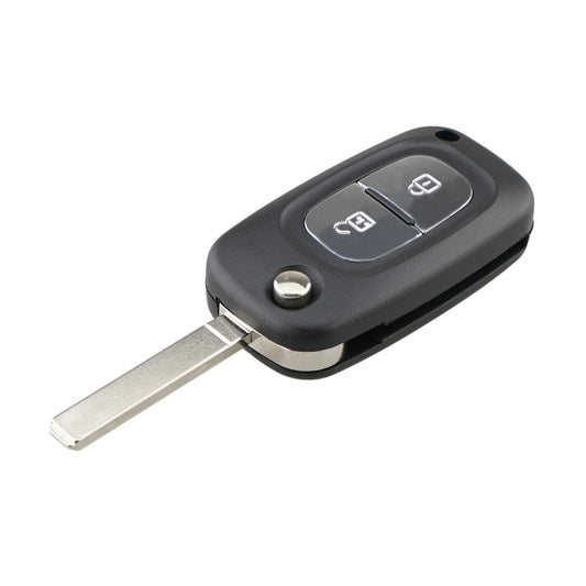 For RENAULT Clio / Megane / Kangoo / Modus Car Keys Replacement 2 Buttons Car Key Case with Foldable Key Blade - Car Key Cases by buy2fix | Online Shopping UK | buy2fix