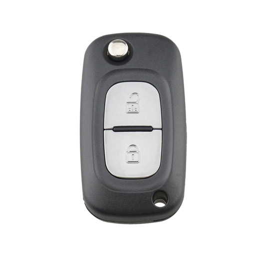 For RENAULT Clio / Megane / Kangoo / Modus Car Keys Replacement 2 Buttons Car Key Case with Foldable Key Blade - Car Key Cases by buy2fix | Online Shopping UK | buy2fix