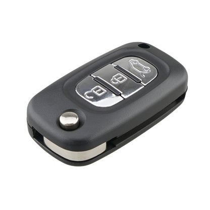 For RENAULT Clio / Megane / Kangoo / Modus Car Keys Replacement 3 Buttons Car Key Case with Foldable Key Blade by buy2fix