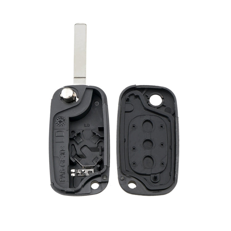 For RENAULT Clio / Megane / Kangoo / Modus Car Keys Replacement 3 Buttons Car Key Case with Foldable Key Blade by buy2fix