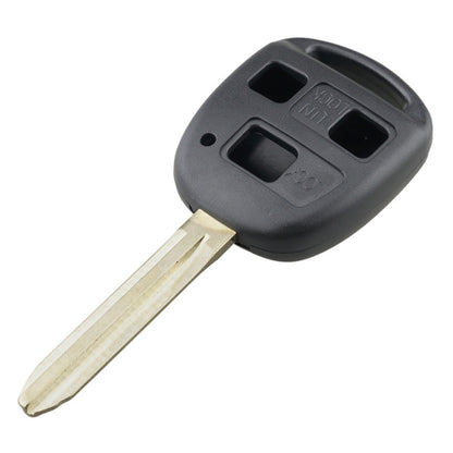For TOYOTA Car Keys Replacement 3 Buttons Car Key Case with Key Blade - Car Key Cases by buy2fix | Online Shopping UK | buy2fix