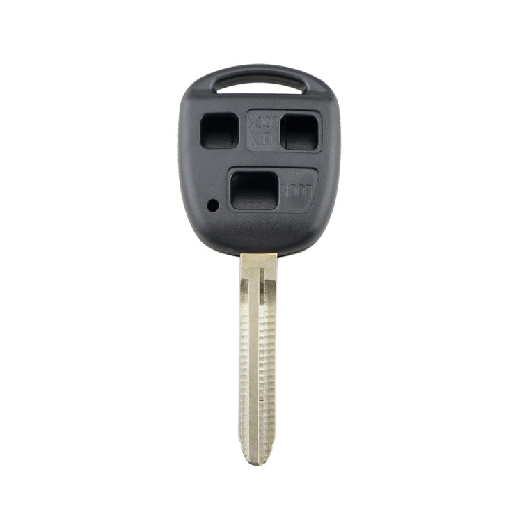 For TOYOTA Car Keys Replacement 3 Buttons Car Key Case with Key Blade - Car Key Cases by buy2fix | Online Shopping UK | buy2fix