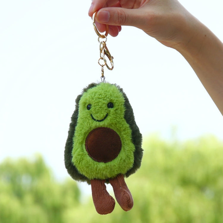 Cute Fruit Jewelry Plush Cartoon Anthropomorphic Avocado Key Ring by buy2fix