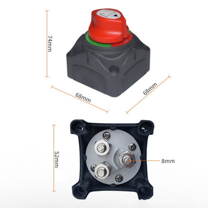 Car Auto RV Marine Boat Battery 3-level Current Distribution Selector Isolator Disconnect Rotary Switch Cut - Car Switches by buy2fix | Online Shopping UK | buy2fix