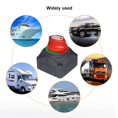 Car Auto RV Marine Boat Battery 3-level Current Distribution Selector Isolator Disconnect Rotary Switch Cut - Car Switches by buy2fix | Online Shopping UK | buy2fix