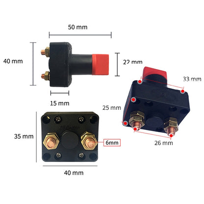 Car Motorcycles Battery Selector Isolator Disconnect Rotary Switch Cut - Car Switches by buy2fix | Online Shopping UK | buy2fix