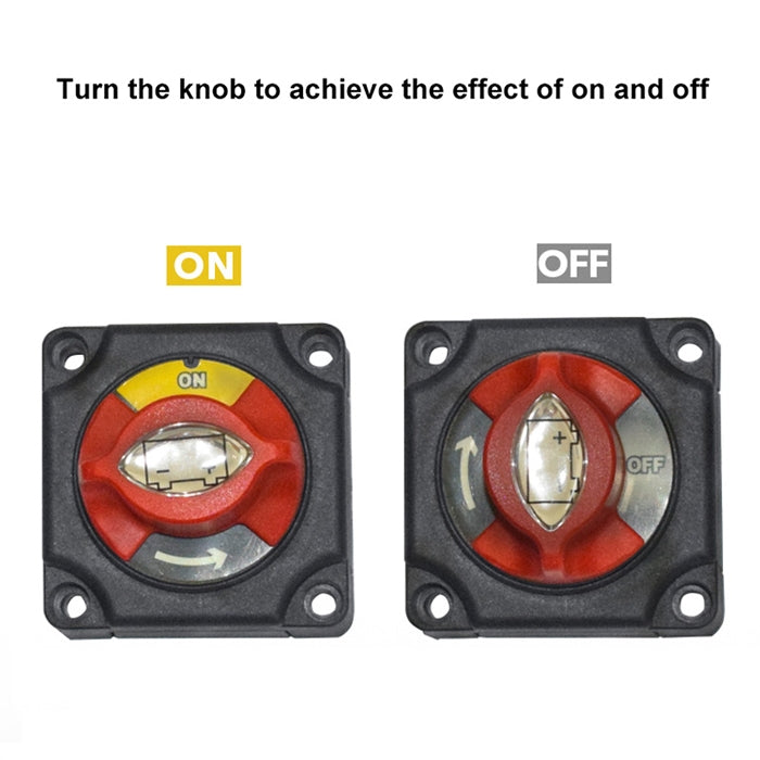 Car Auto RV Marine Boat Battery Selector Isolator Disconnect Rotary Switch Cut - Car Switches by buy2fix | Online Shopping UK | buy2fix