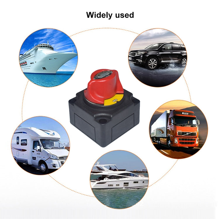 Car Auto RV Marine Boat Battery Selector Isolator Disconnect Rotary Switch Cut - Car Switches by buy2fix | Online Shopping UK | buy2fix