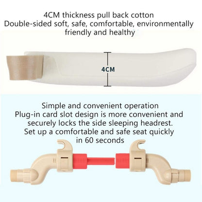 Car Seat Headrest Car Neck Pillow Sleep Side Headrest for Children and Adults (Coffee) by buy2fix