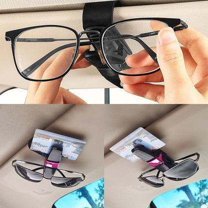 Vehicle Mounted Glasses Clip Car Eyeglass Bill Holder, Package: OPP Bag(Gold) by buy2fix