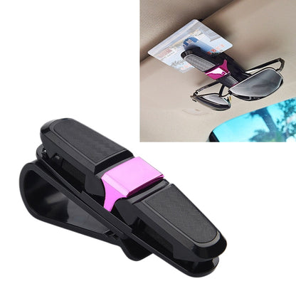 Vehicle Mounted Glasses Clip Car Eyeglass Bill Holder, Package: OPP Bag(Rose Red) by buy2fix