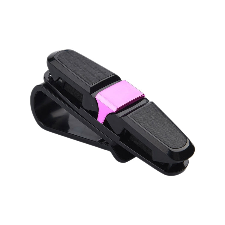 Vehicle Mounted Glasses Clip Car Eyeglass Bill Holder, Package: OPP Bag(Rose Red) by buy2fix