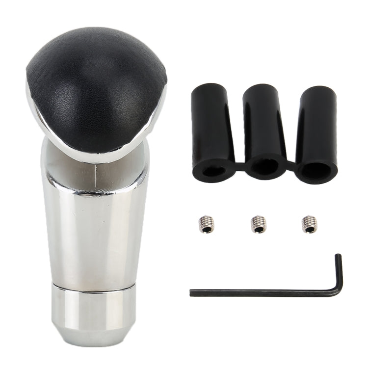 Universal Hollow Leather + Metal Car Gear Shift Knob by buy2fix