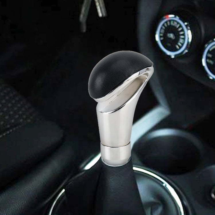 Universal Hollow Leather + Metal Car Gear Shift Knob by buy2fix