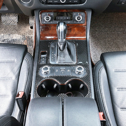 Car Carbon Fiber Gearshift Panel Frame Decorative Sticker for Volkswagen Touareg 2011-2018 by buy2fix