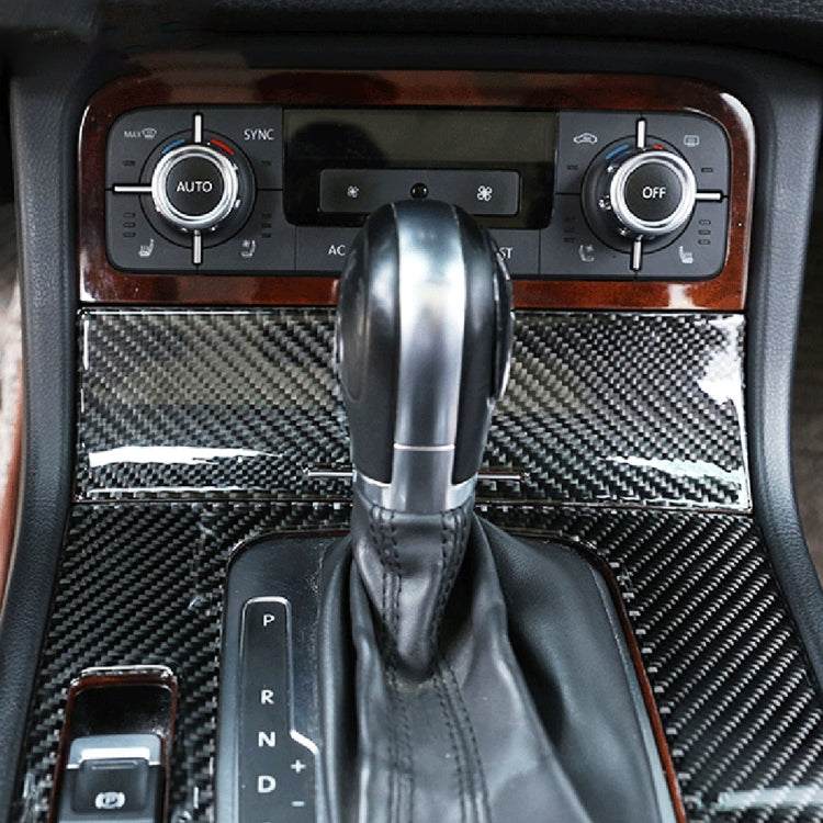 Car Carbon Fiber Cigarette Lighter Panel Frame Decorative Sticker for Volkswagen Touareg 2011-2018 by buy2fix