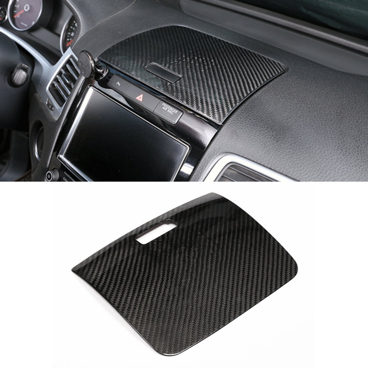 Car Carbon Fiber Instrument Panel Storage Panel Frame Decorative Sticker for Volkswagen Touareg 2011-2018 by buy2fix
