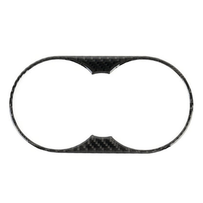 Car Carbon Fiber Rear Armrest Water Cup Holder Panel Decorative Sticker for Volkswagen Touareg 2011-2018 by buy2fix